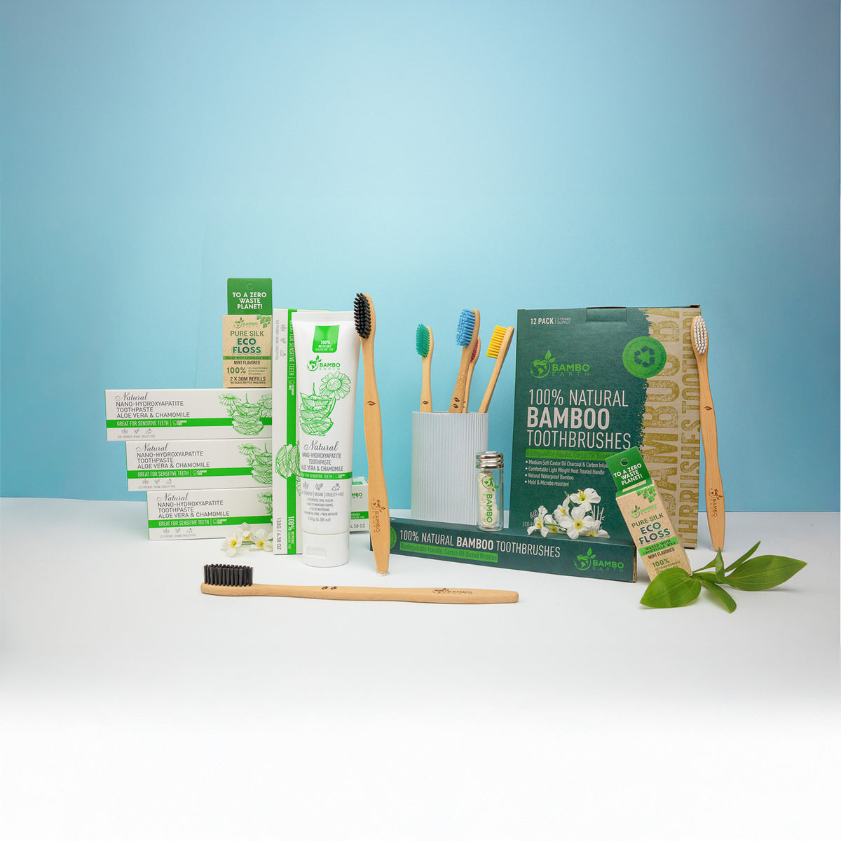 Family Dental Care Set With Floss