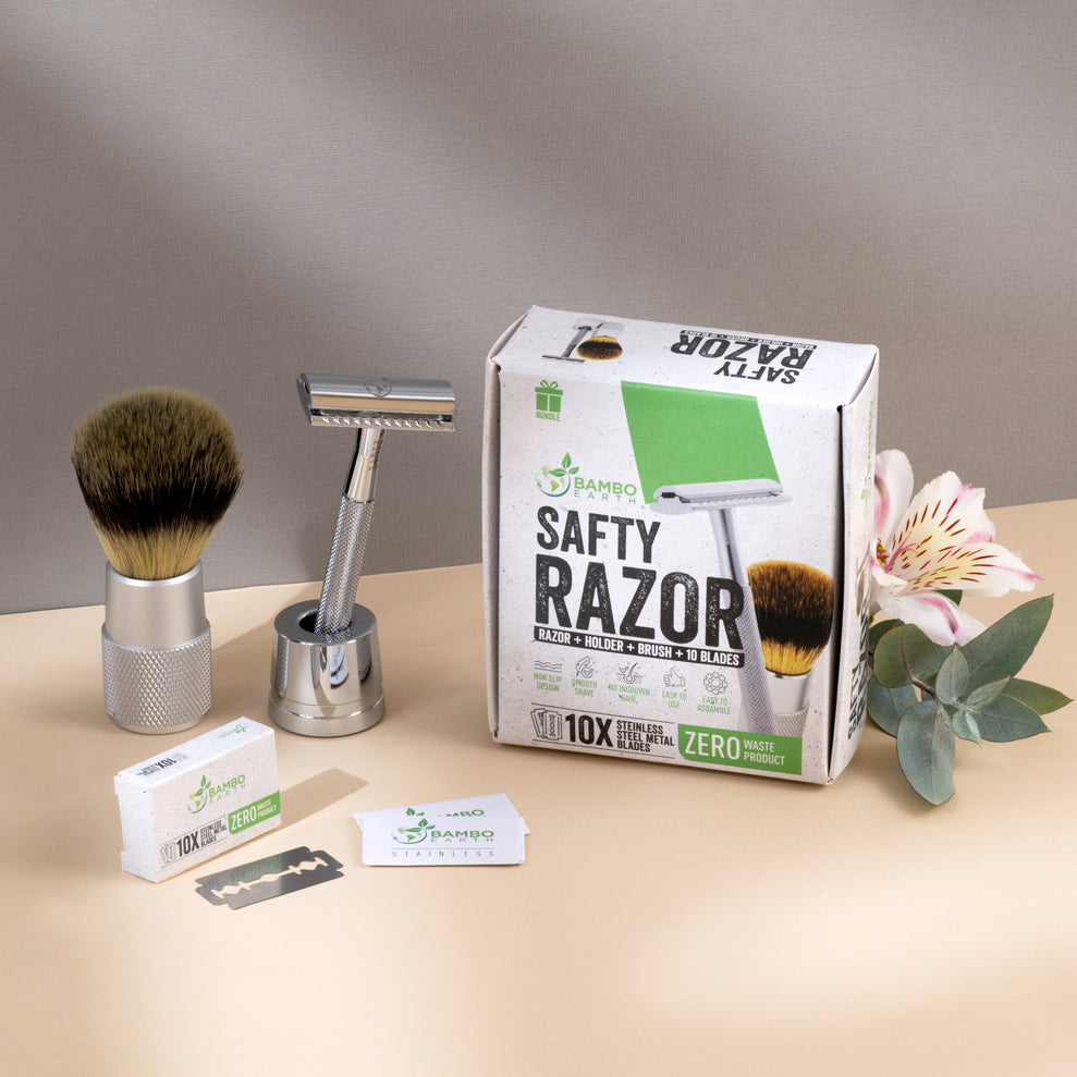 Safety Razor Silver Bundle