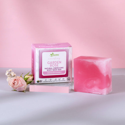 Natural Energizing Body Wash Bar (Garden Rose)