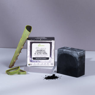 Natural Energizing Body Wash Bar (Bamboo Charcoal & Aloe Vera)