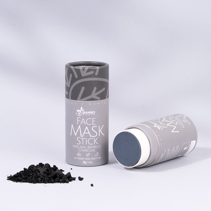 Натурална маска за лице с глинен стик - бамбуков въглен