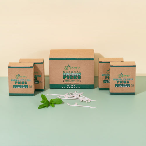 Floss Picks - Mint Flavored - 200 Pack