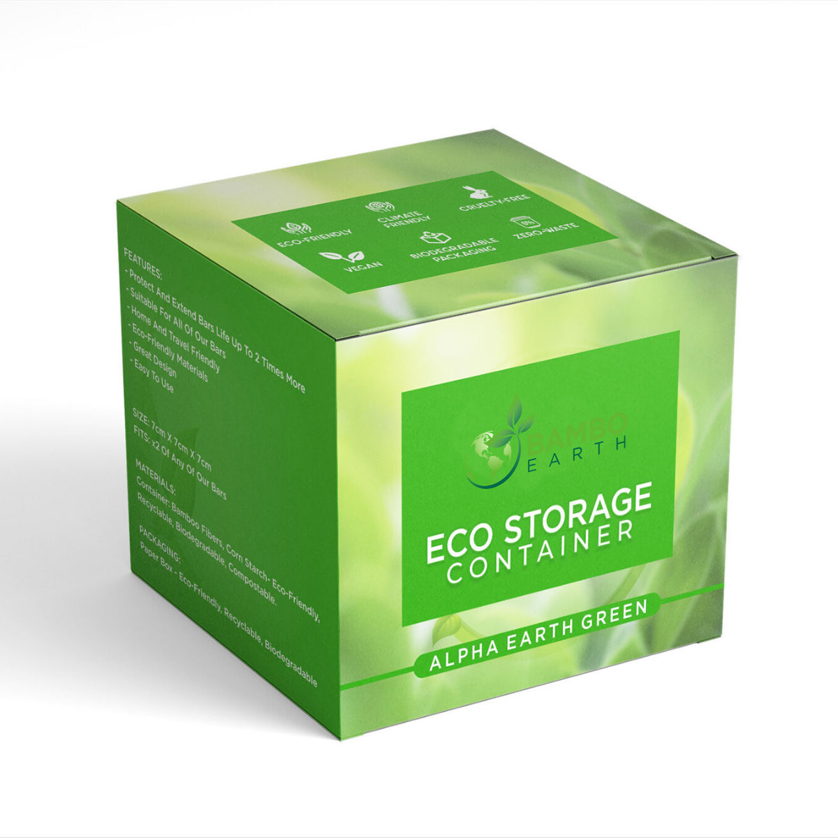 ECO Storage Container - BAMBOEARTH Green